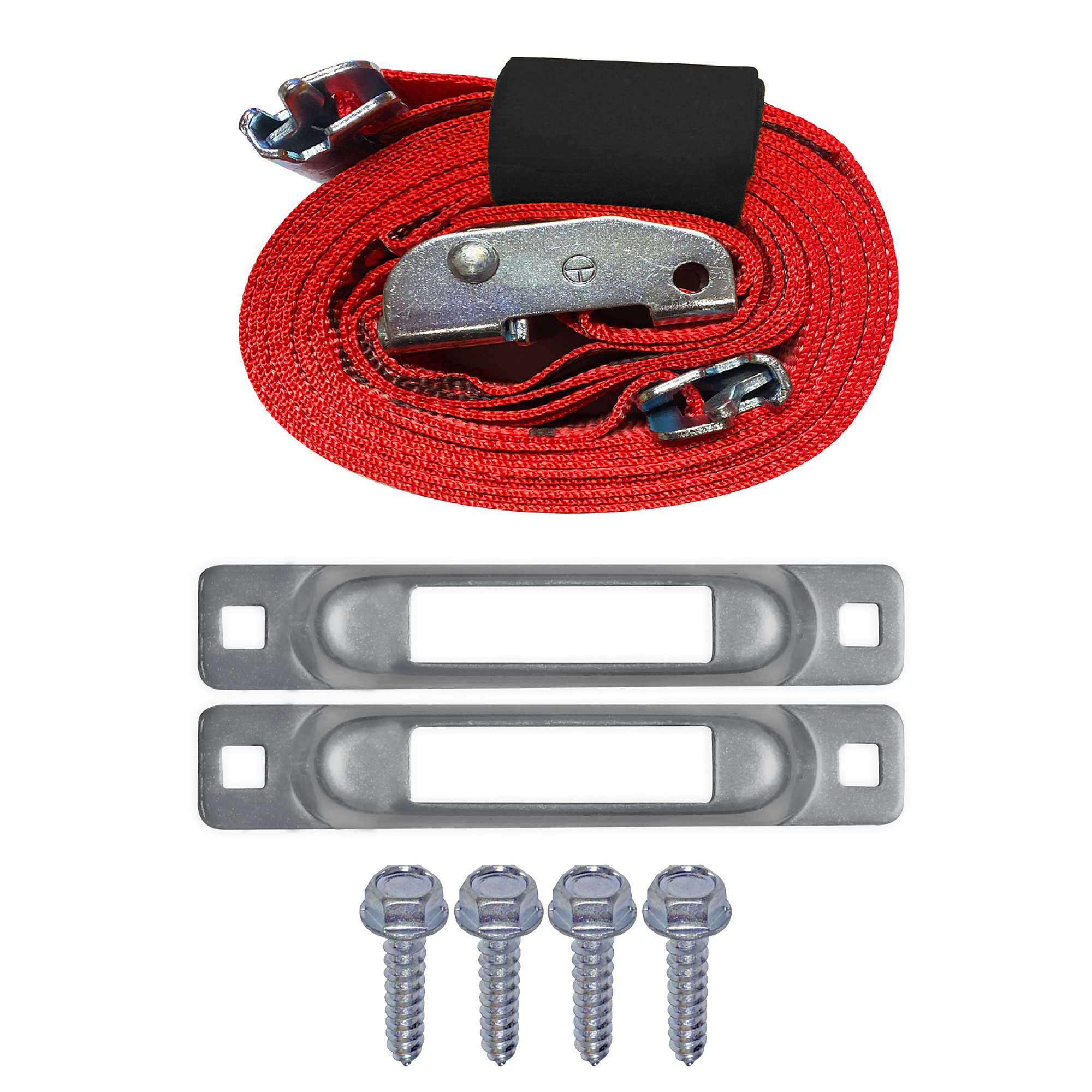 SNAP-LOC E-Track Single Wood Dolly Strap Tie-Down Anchor Kit with 2-Inch x 12-Foot Cam 3,000 lb, Model# SLWKS2C12